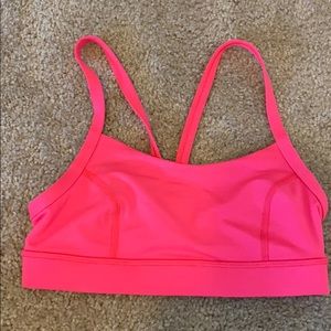 Pink lululemon athletica sports bra size 4